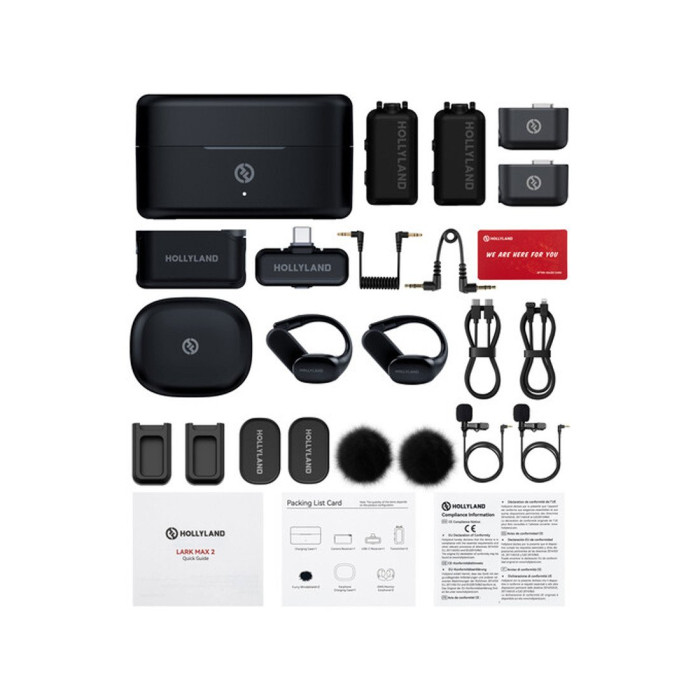 Петличный микрофон Hollyland Lark MAX 2 Ultimate Combo Черный