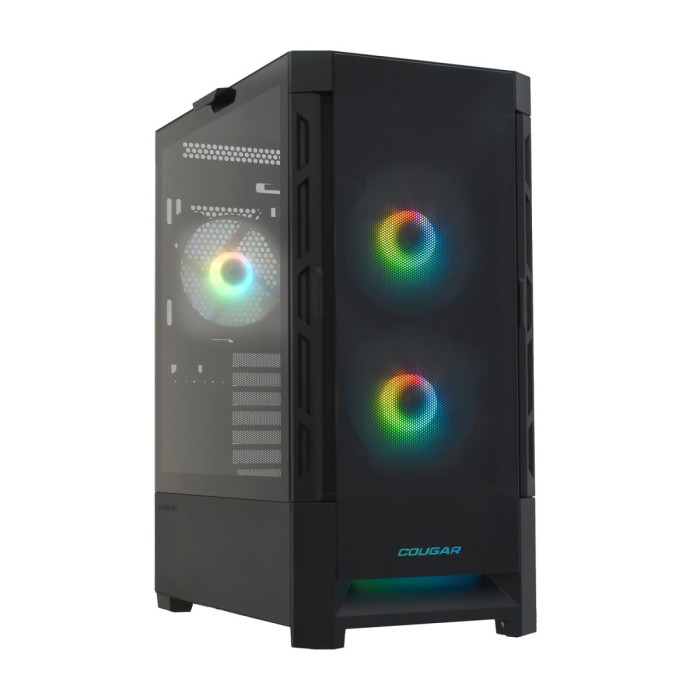 Case ATX midi tower Cougar DuoFace RGB, (без БП), black