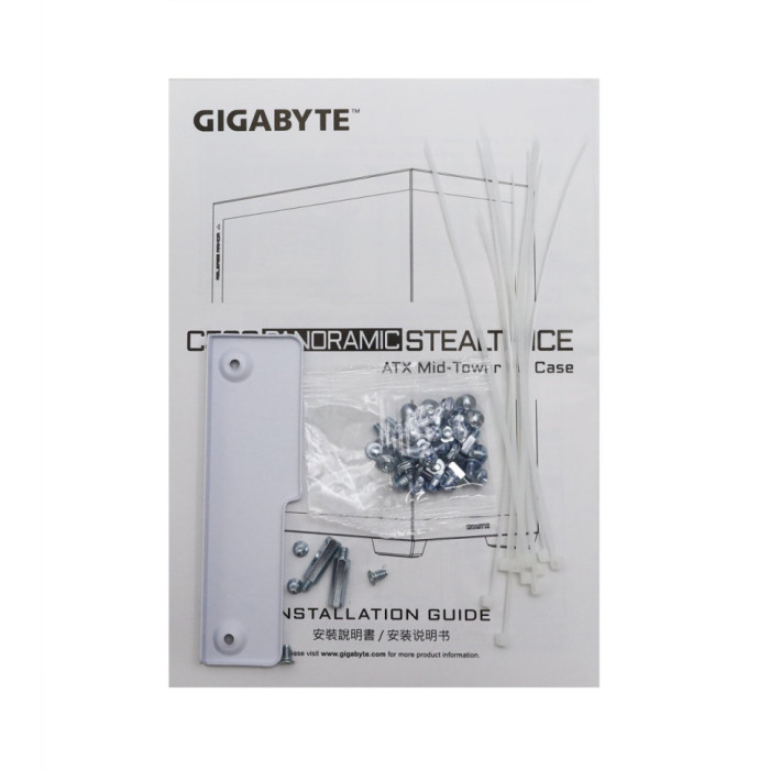 Case ATX midi tower Gigabyte C500 Panoramic Stealth ICE, GB-C500PI ST, (без БП), white