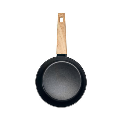 Сковорода, LARA, ОКИНАВА LR01-191-24, Круглая, Диаметр 24 см, Высота 5.1 см, Толщина 2.1 мм, Кованый алюминий, Антипригарное покрытие, Для всех типов плит, Ручная мойка, Черный