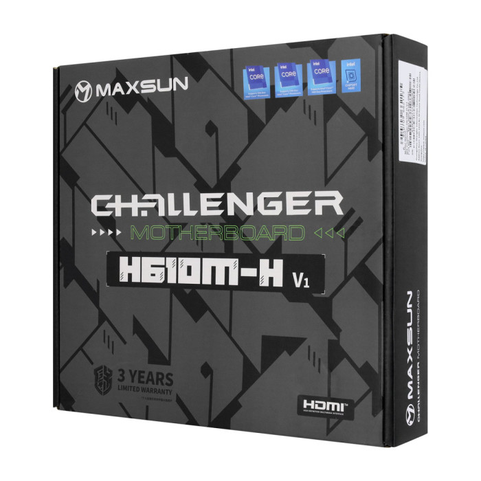MB Socket1700, MATX, H610 (HDMI), MaxSun Callenger H610M-H, 2DDR4,PCIx16