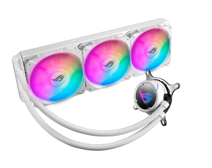 Водяное охлаждение CPU Asus ROG STRIX LC 360 RGB WHITE EDITION Liquid CPU Cooler, 3 x12cm