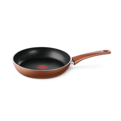 Сковорода, Tefal, Maxima 4222124, 24см, Алюминий, Антипригарное покрытие Titanium, Для всех типов плит, Фиксированная ручка, Бронзовый