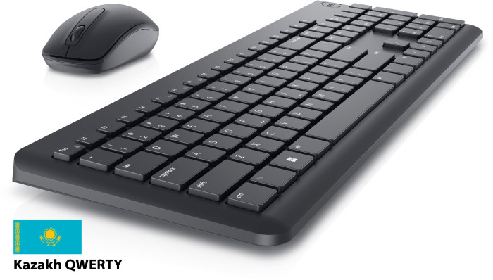 Dell Wireless Keyboard and Mouse - KM3322W - Kazakh (QWERTY)