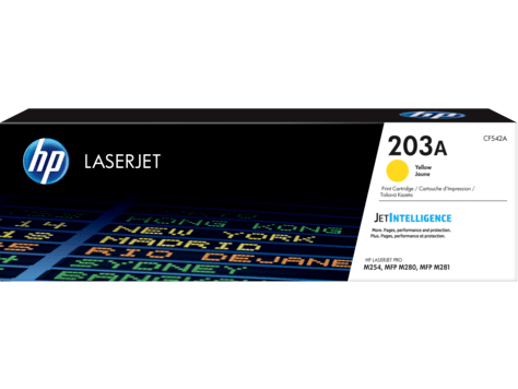 Картридж HP CF542A HP 203A Yellow LaserJet Toner Cartridge for M254/M280