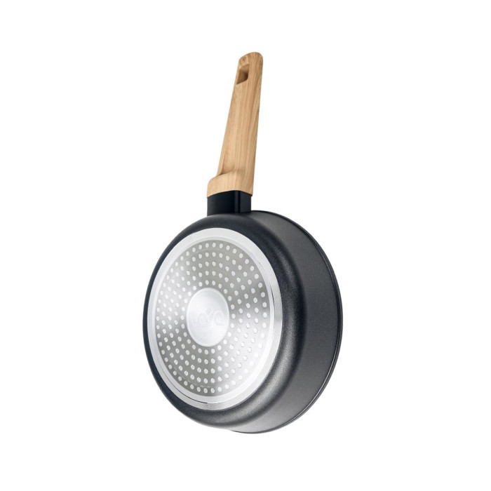 Сковорода, LARA, ОКИНАВА LR01-191-28, Круглая, Диаметр 28 см, Высота 5.6 см, Толщина 2.1 мм, Кованый алюминий, Антипригарное покрытие, Для всех типов плит, Ручная мойка, Черный