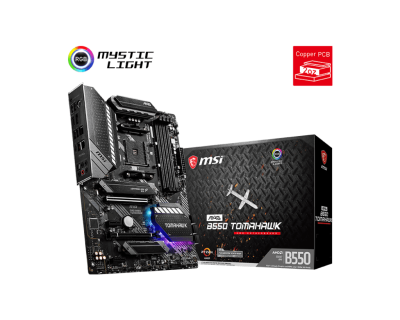 Материнская плата MSI MAG B550 TOMAHAWK AM4 B550 4xDDR4 6xSATA3 RAID 2xM.2 HDMI DP ATX