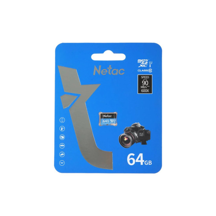 Карта памяти Netac NT02P500STN-064G-S U1/C10 64GB