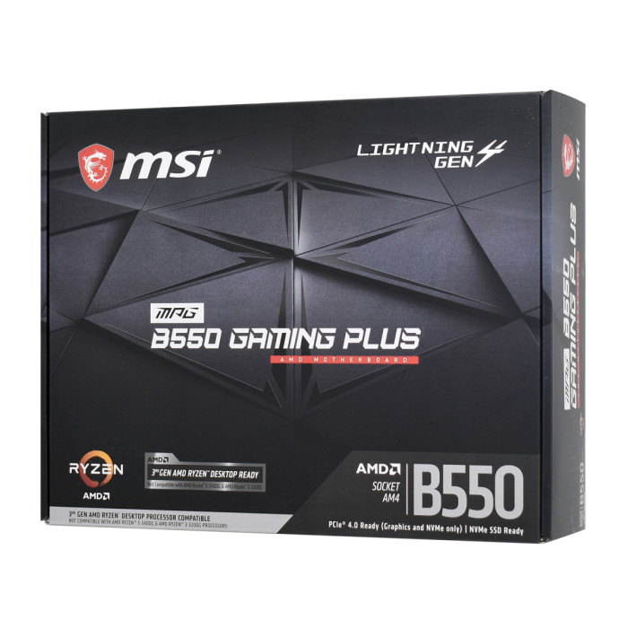 MB Socket AM4, ATX, AMD B550 (DP+HDMI) MSI MPG B550 GAMING PLUS, 4DDR4, 2PCIx16,2PCIx1