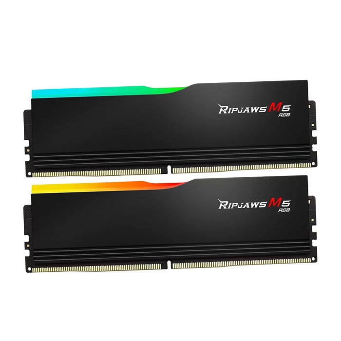 DIMM DDR5 48 GB kit <5200MHz> G.Skill RipJaws M5 RGB (AMD+Intel), F5-5200J4040A24GX2-RM5RK,(2x24GB)