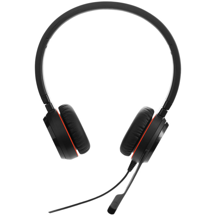 JABRA EVOLVE 30 II MS Stereo USB Headband, Noise cancelling, USB and 3.5 connectivity, with mute-button and volume control on the cord, with leather ear cushion, Microsoft optimized
