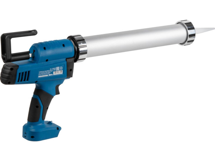 Аккум. пистолет для герметика BULL CG 1860 SET(1х4), сумка, 300/600 мл, 2500 Н, 8,3 мм/с, рег. скор.