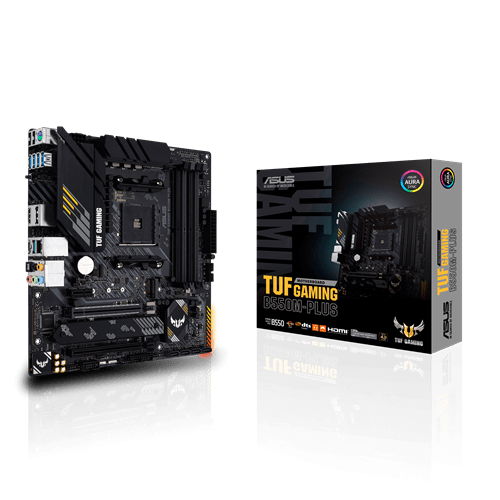 Материнская плата ASUS TUF GAMING B550M-PLUS AMD B550 AM4 4xDDR4 4xSATA3 2xM.2 RAID HDMI DP mATX