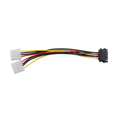 Cable converter for power supply Sata 15pin  -&gt; 2xMolex 4pin, Cablexpert CC-SATA-2MOLEX-20CM