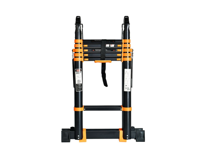 Лестница телескопическая 2-х секц. алюм. 210/420см, 2х5 ступ. 14,8кг BLACK LINE STARTUL (ST9932-042)