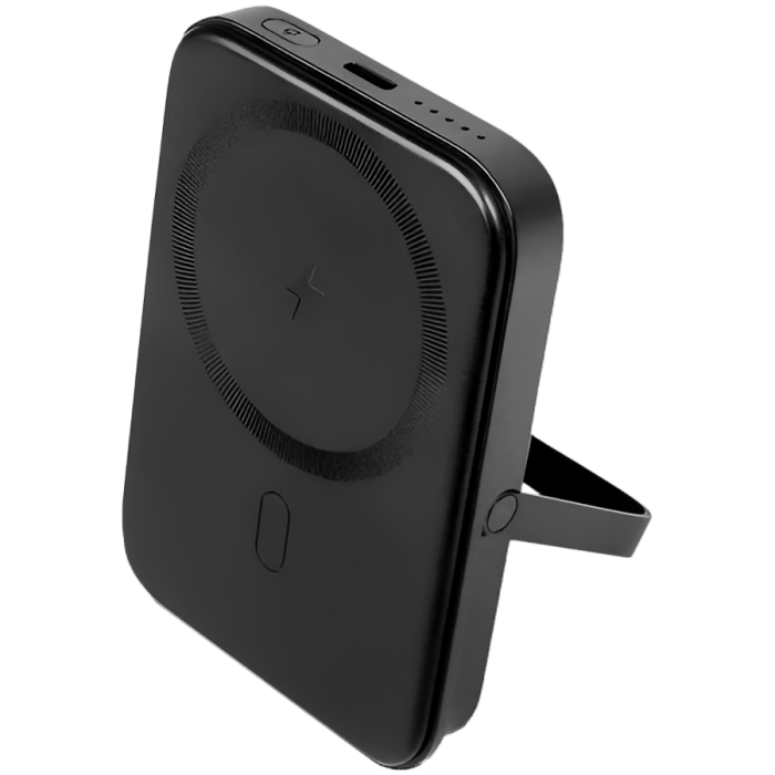 ttec ReCharger Pro M 5.000mAh MagSafe Compatible PD 20W Powerbank with Stand Black