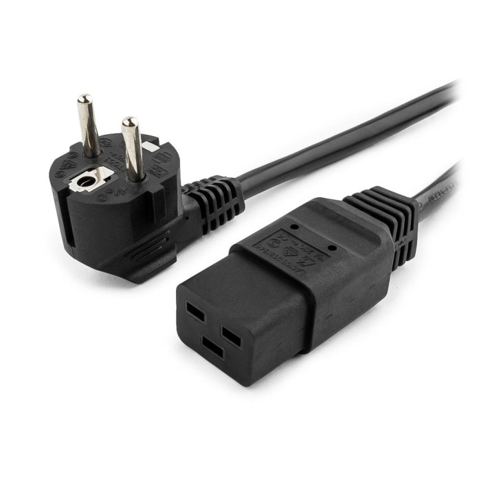 Cable power, Cablexpert PC-186-C19, 1.8м, 16A, black