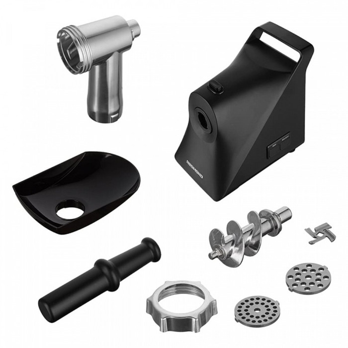 Мясорубка, Redmond, RMG-1236, 1340 Вт, Производительность 1,6 кг/мин, Количество дисков для фарша 2, Диаметр отверстий диска 5 мм/7 мм, Черный