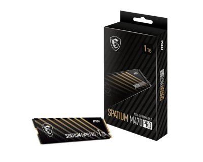 Твердотельный накопитель 1000Gb SSD MSI SPATIUM M470 PRO PCIe 4.0 NVMe M.2 1TB R6000Mb/s W4500MB/s