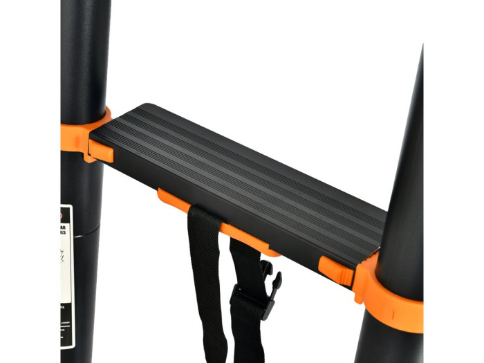 Лестница телескопическая 2-х секц. алюм. 290/580см, 2х7 ступ. 19,2кг BLACK LINE STARTUL (ST9932-058)