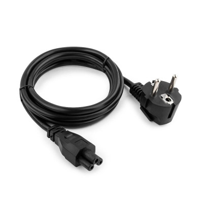 Cable power, Cablexpert PC-186-ML12, Schuko - C5 (ноутбук), 3 pin, 1.8м,  black
