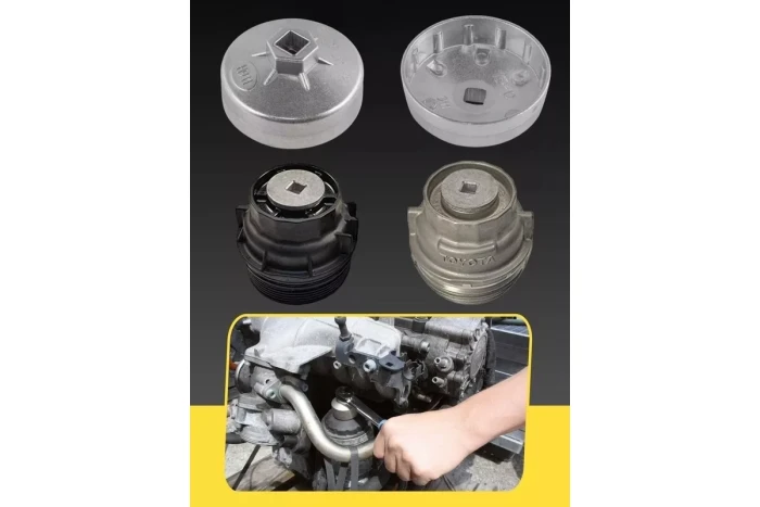 Съемник масляного фильтра "крышка" 76мм х 12гр, 1/2", Citroen,Peugeot,Renault, в блистере 26610       F-10687612