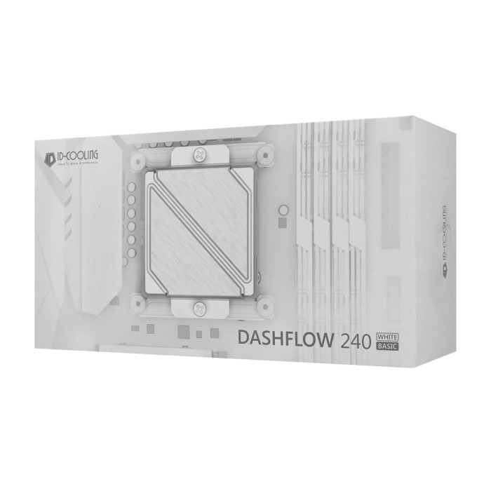 Water Cooler ID-Cooling Dashflow 240 Basic, for S1700/2066/2011/115x/AM5, white