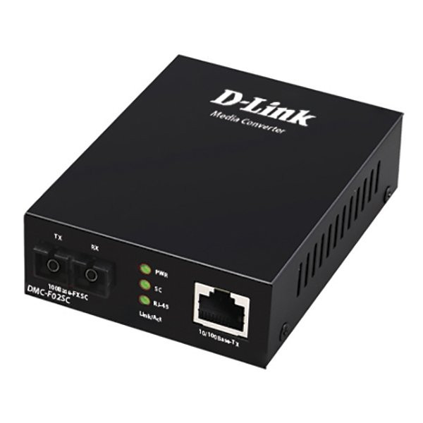 D-Link DMC-F02SC/B1A Автономный медиаконвертер многомод 2 км