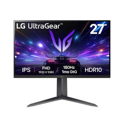 LCD 27&quot; LG 27GS65F-B, 1920x1080 IPS 180Hz, 1ms, 250cd/m2, 1000:1, DP/HDMI