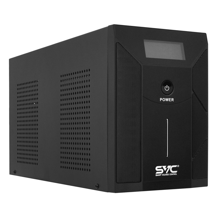 UPS SVC V-3000-F-LCD,Smart, AVR 3000VA/1800W, 12V/7.5Ah*4, (4) Schuko