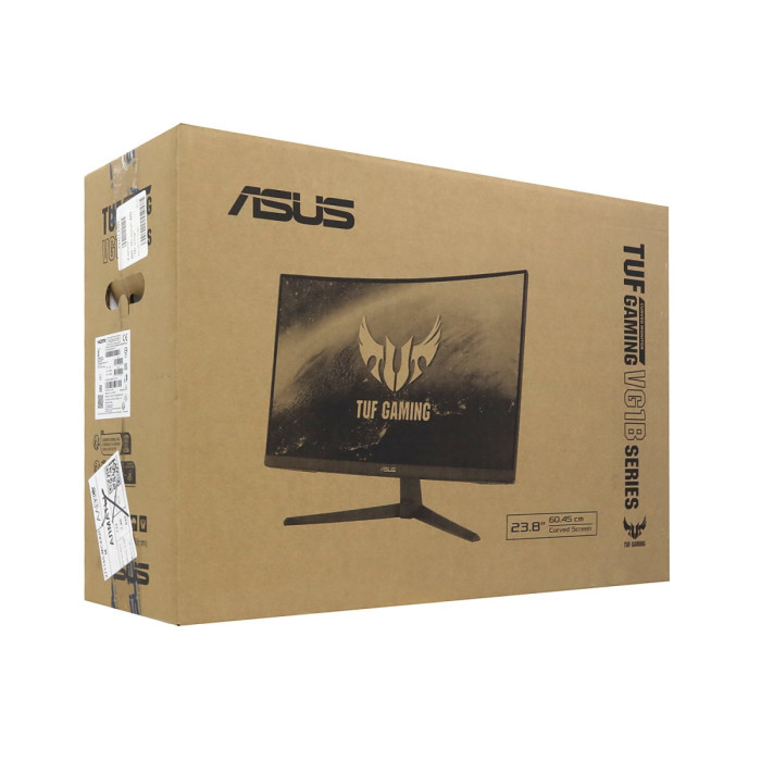 LCD 23.8" Asus TUF VG24VQ1B, 1920x1080 (VA), 165Hz, 1ms, 350 cd/m2, 3000:1, HDMI, DP