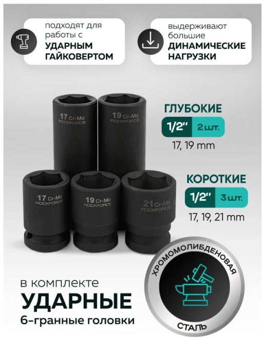 Набор инструментов 216пр. 1/4" 3/8" 1/2"(6гр, 12гр)(4-32мм) 62025 RF-38841 Premium