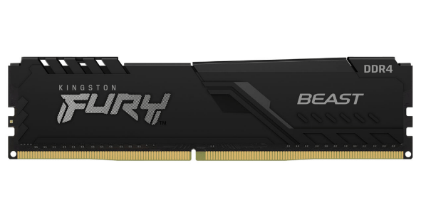 Оперативная память 32GB DDR4 3200MHz Kingston FURY Beast Black CL16 KF432C16BB/32