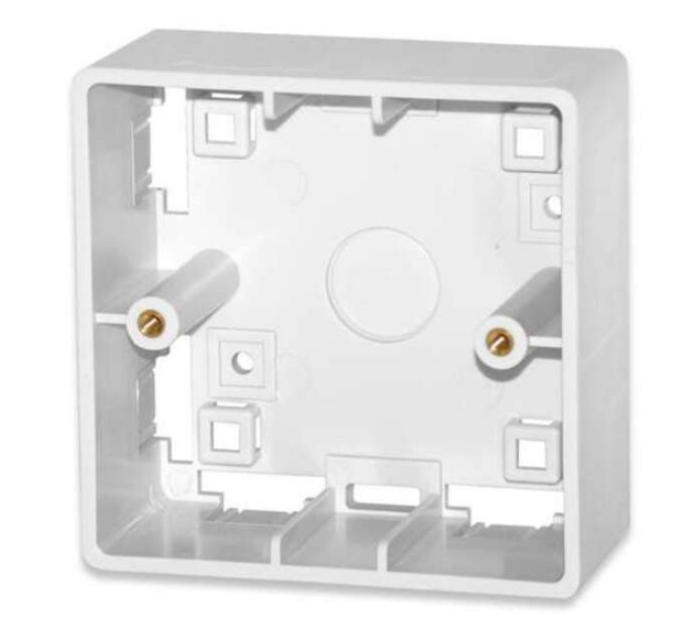 Back Box, 85 x 85, 45 mm deep, white