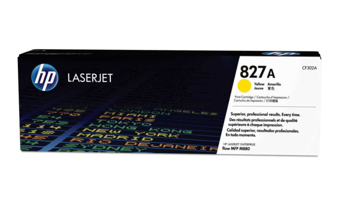 HP 827A Yellow LaserJet Toner Cartridge для HP Color LaserJet M880