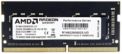 Оперативная память для ноутбука 16GB DDR4 2666MHz AMD Radeon SO-DIMM R7416G2606S2S-U Retail