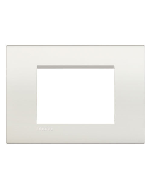 LivingLight LNA4803BI Рамка прямоугольная, 3 модуля, цвет Белый