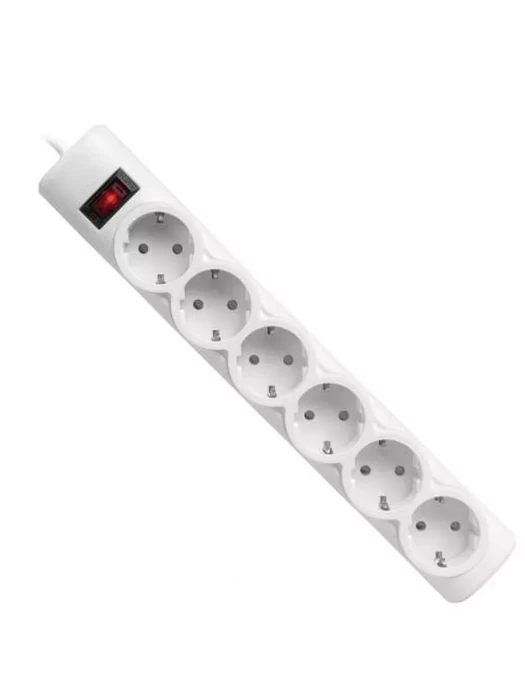 Сетевой фильтр Defender DFS 151 Белый 6 розеток, 1.8 м (защита от ВЧ и импульсных помех)