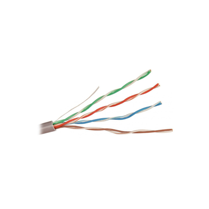 Cable UTP, ExeGate UTP4-C6-CCA-S23-IN-PVC-GY-305, бухта (~305м)