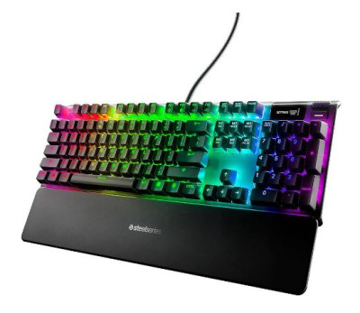 Клавиатура игровая Steelseries  Apex 7 (Red Switch) RU 64642 черный