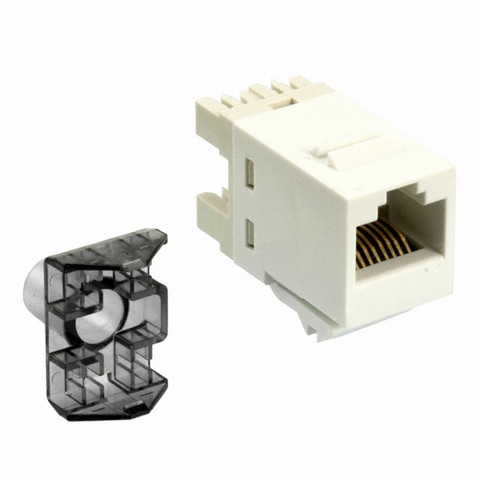 AMP Modular jack RJ45 UTP Cat.6 SL white