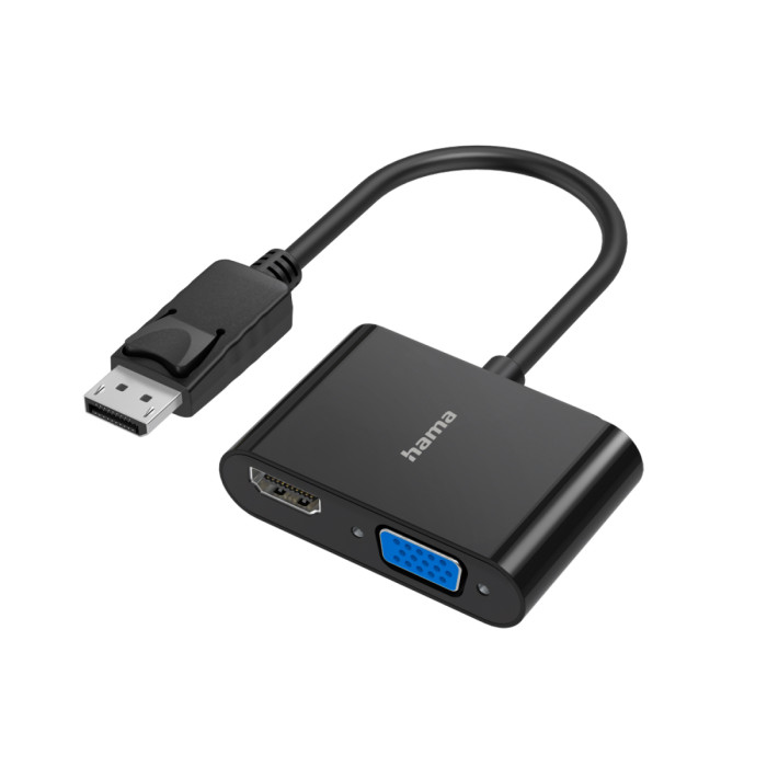 Converter DisplayPort -> HDMI/VGA, Hama, 00200334, black
