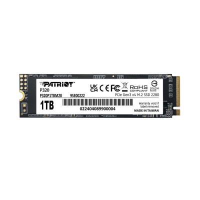 SSD M.2 PCIe 1 TB Patriot P320, P320P1TBM28, PCIe Gen3 x4