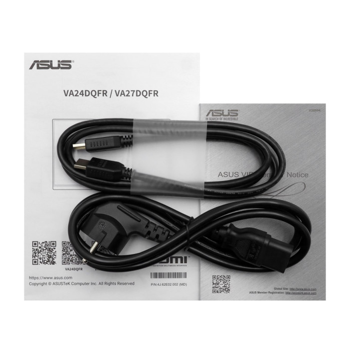 LCD 27" Asus VA27DQFR, 1920x1080 IPS (LED) 100Hz, 5ms, 250 cd/m2, 1000:1, HDMI/DP/D-Sub