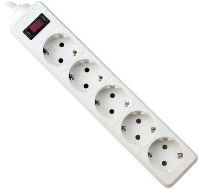 Сетевой фильтр Defender ES 5.0 - 5,0 М, 5 розеток, белый