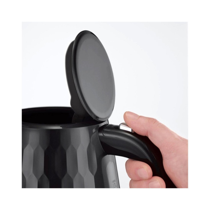 Чайник электрический, Russell Hobbs, 26051-70, Объем 1.7л, Пластик, Защита от перегрева, Выключение при снятии с базы, Мощность 2400W, Черный