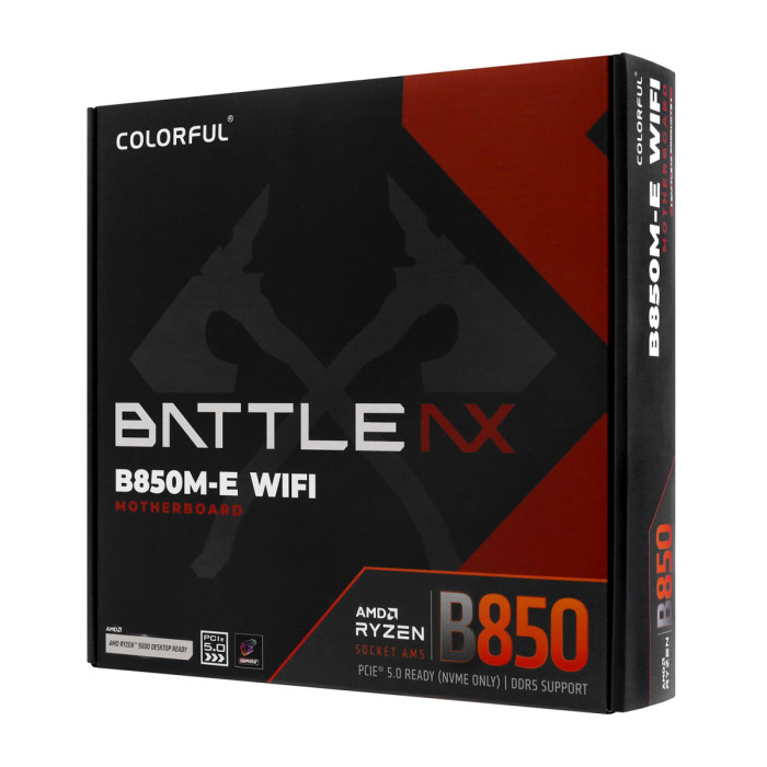 MB Socket AM5, MATX, AMD B850 (DP+HDMI),BATTLE-AX B850M-E WIFI V14, 2DDR5, PCIx16, PCIx4