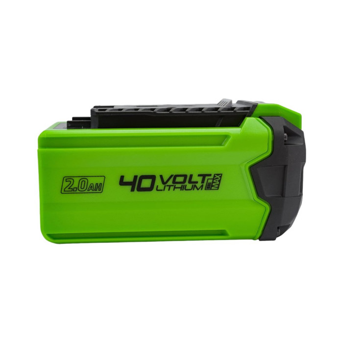 Аккумулятор с USB-разъемом, Greenworks, G40USB2(2939407RU), 40V, 2.0 Ач., Напряжение 100% заряда 40 В , Ёмкость аккумуляторной батареи 2.0 Ач , Энергоемкость 72 Вт*ч, Номинальная мощность 1260 Вт, USB-A 5V – 1 A, Масса без упаковки 0,82 кг, Время заряда ,