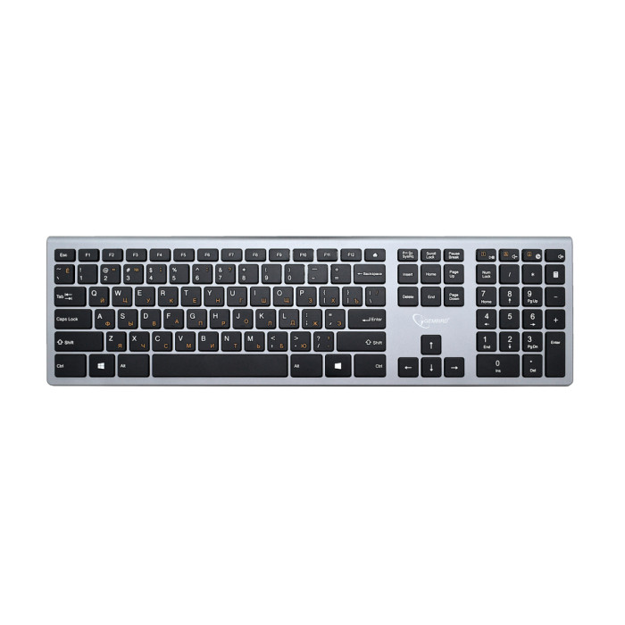 KeyBoard  USB, Gembird KBW-1, wireless, gray