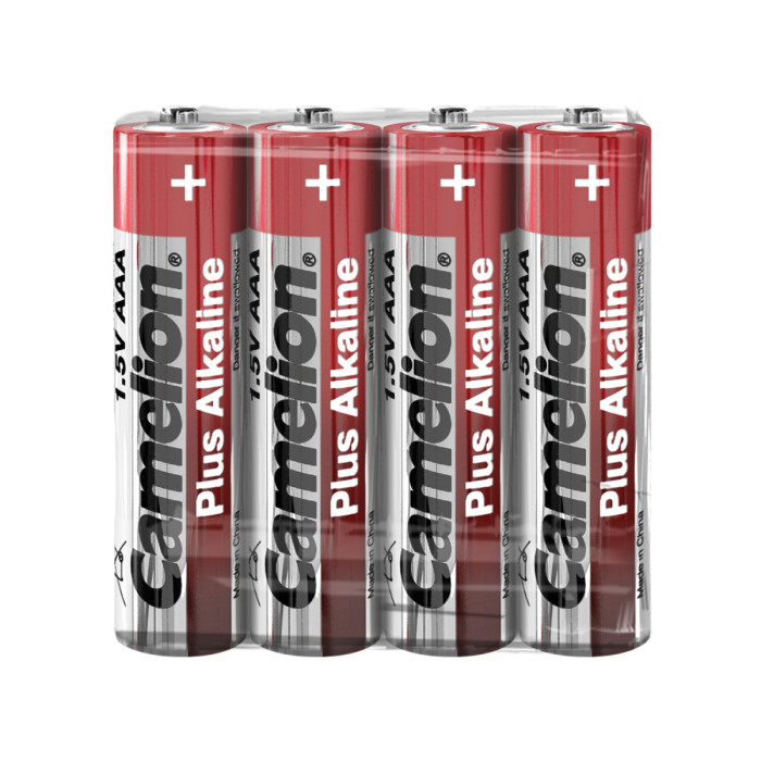 Батарейки Camelion AAA (LR03-SP4), alkaline Plus, комплект - 4 штуки